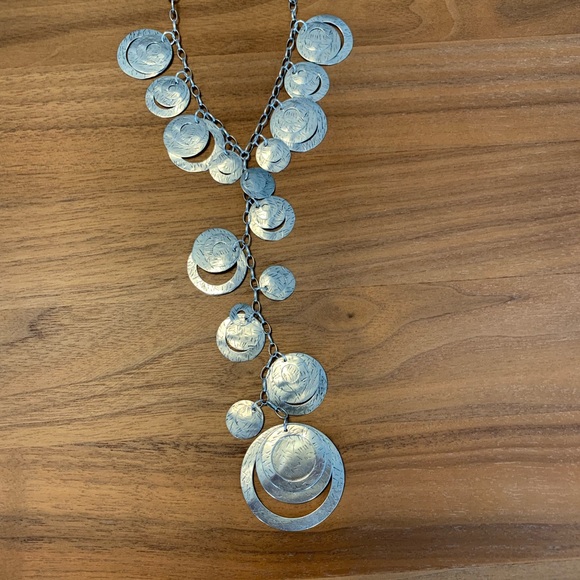 Silpada Retired Iconic Silver Disc Necklace. Perfect condition. - Picture 2 of 5